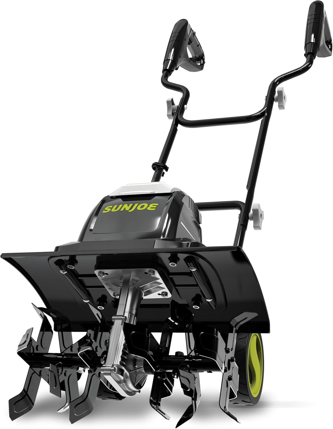 Sun Joe Corded Electric Garden Tiller & Cultivator with Steel Tines, 15.7", 15A Motor, Heavy-Duty Tilling Machine for Lawn, Yard, & Gardening, TJ605E