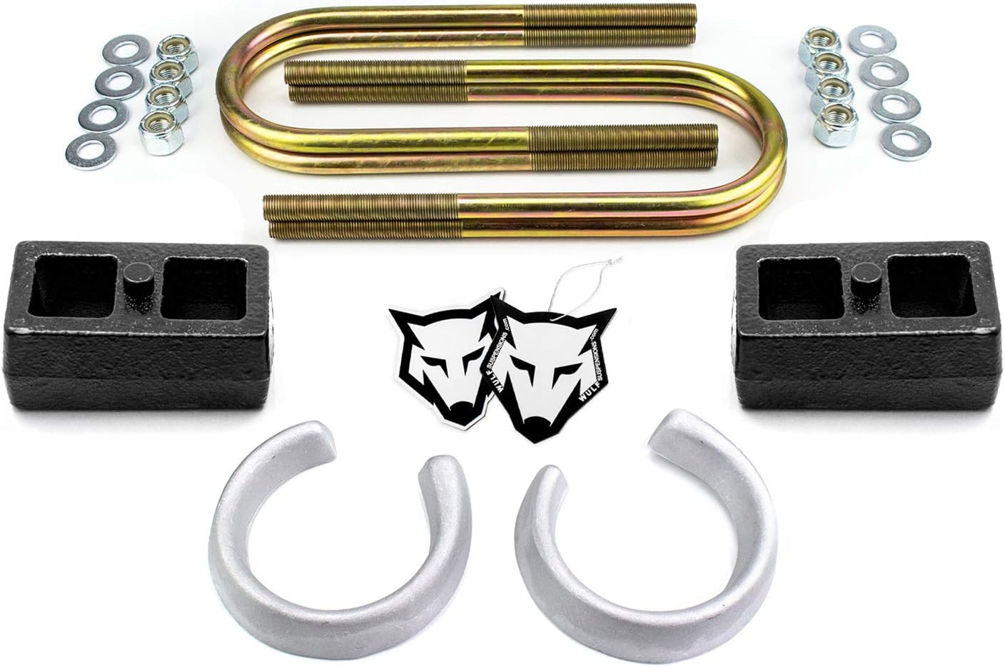 Wulf 2.5" Front 2" Rear Leveling Lift Kit 1998 to 2012 compatible with model Ford Ranger 2WD with Coil Spring Suspension