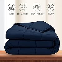 Vista 5 de Lux Decor Collection - Edredón acolchado pesado de calidad premium, relleno de edredón, con pestañas de esquina, relleno de microfibra de felpa