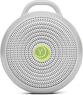 Yogasleep Hushh Portable White Noise Sound Machine for Baby, 3 Soothing Natural Sounds with Volume Control, Compact Size, Noise Canceling for Sleep Aid, Office Privacy, & Meditation, Registry Gift