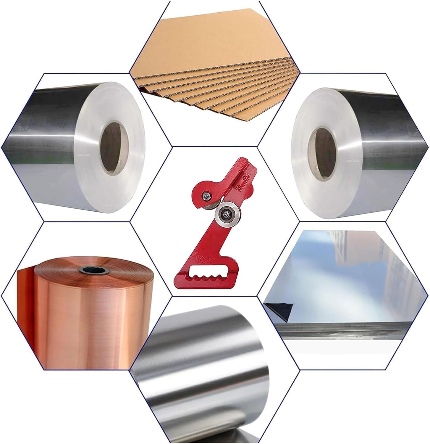 Herramienta de corte manual de chapa, tijeras de metal ajustables para cortar aluminio, acero y cartón