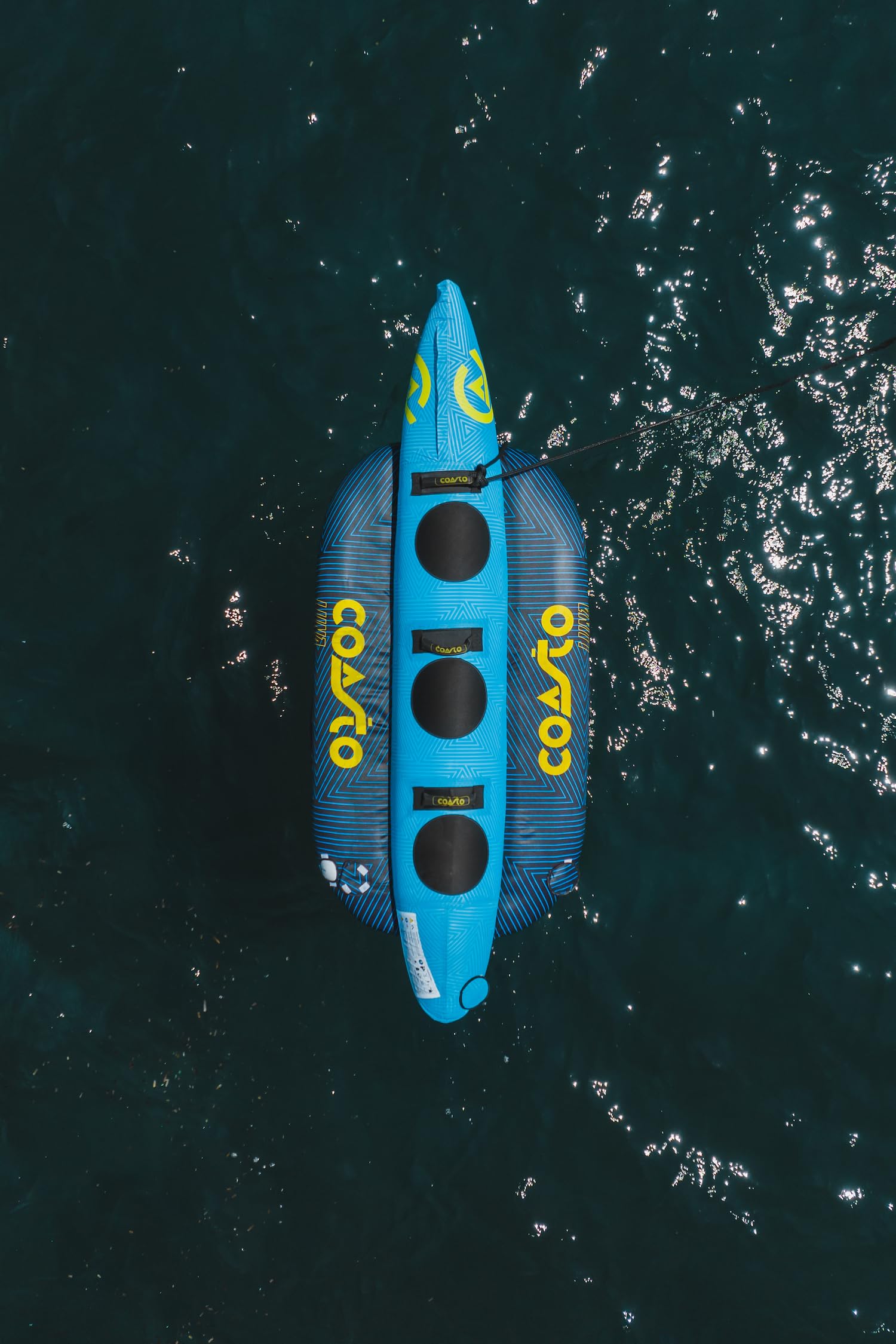 Coasto, Luna, Banana Da Traino, Blu/Azzurro/Giallo, 3P, Unisex-Adult
