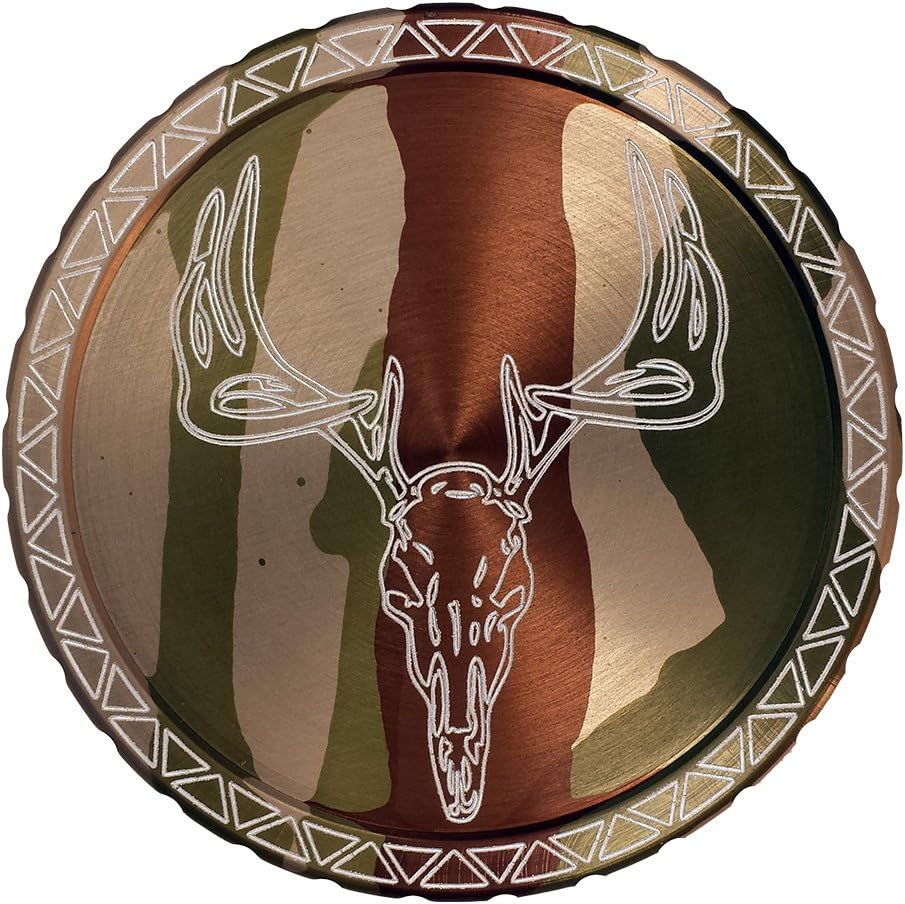 DipLidz Engraved Snuff lid Deer Skull