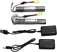 Vista 2 de Blomiky Batería recargable 3S de iones de litio de 11.1 V, 2000 mAh, adecuada para Air Soft Splatter Blaster / 183503 * 2