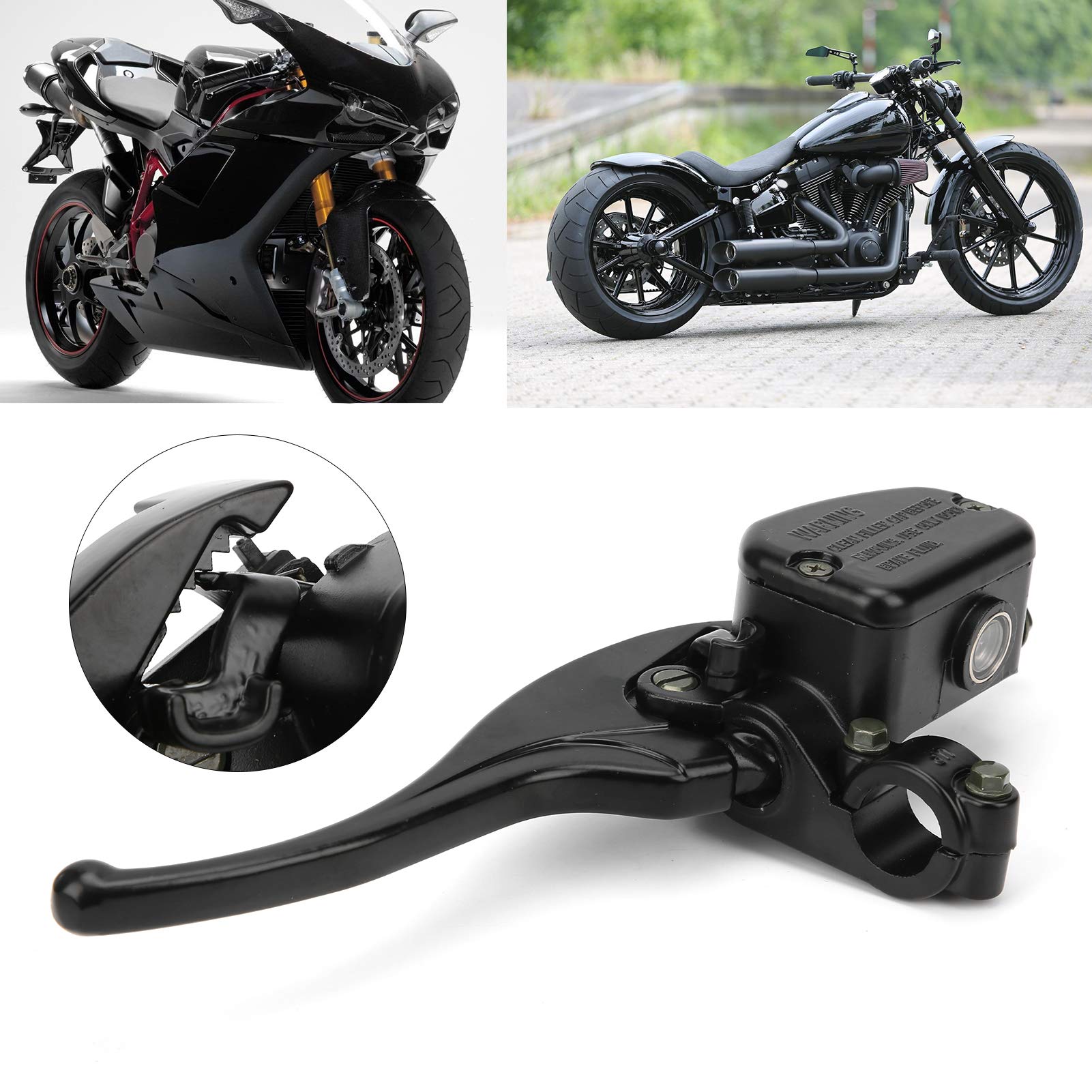 Maître-cylindre de Moto Levier D'embrayage Hydraulique Maître-cylindre Côté Gauche Universel pour Moto avec Guidon 7/8in