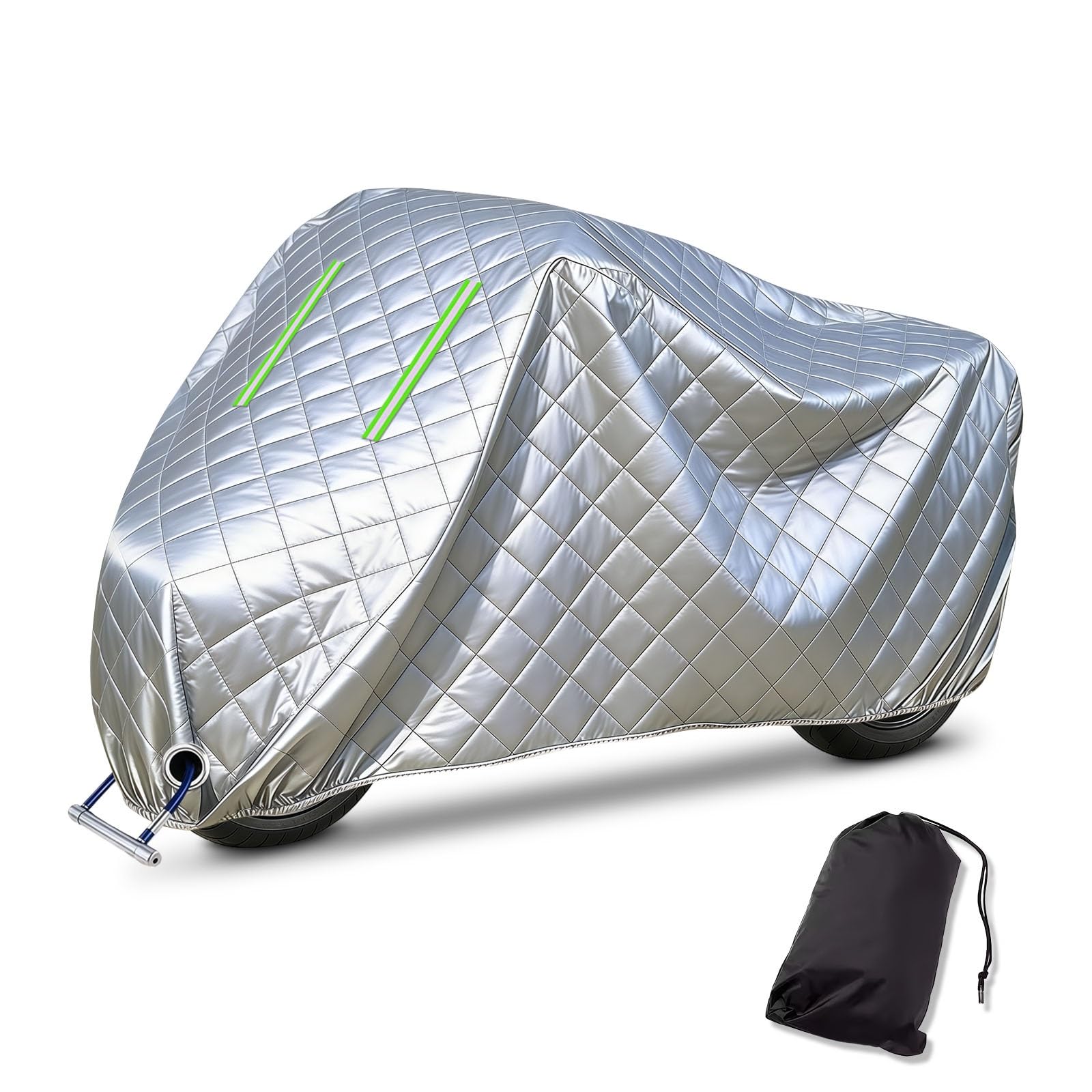 Funda Motocicleta Alta Resistencia para SYM Joymax 300i|Funda Motocicleta algodón Oxford Grueso antiarañazos|contra Granizo Cualquier Clima|Almacenamiento Exterior