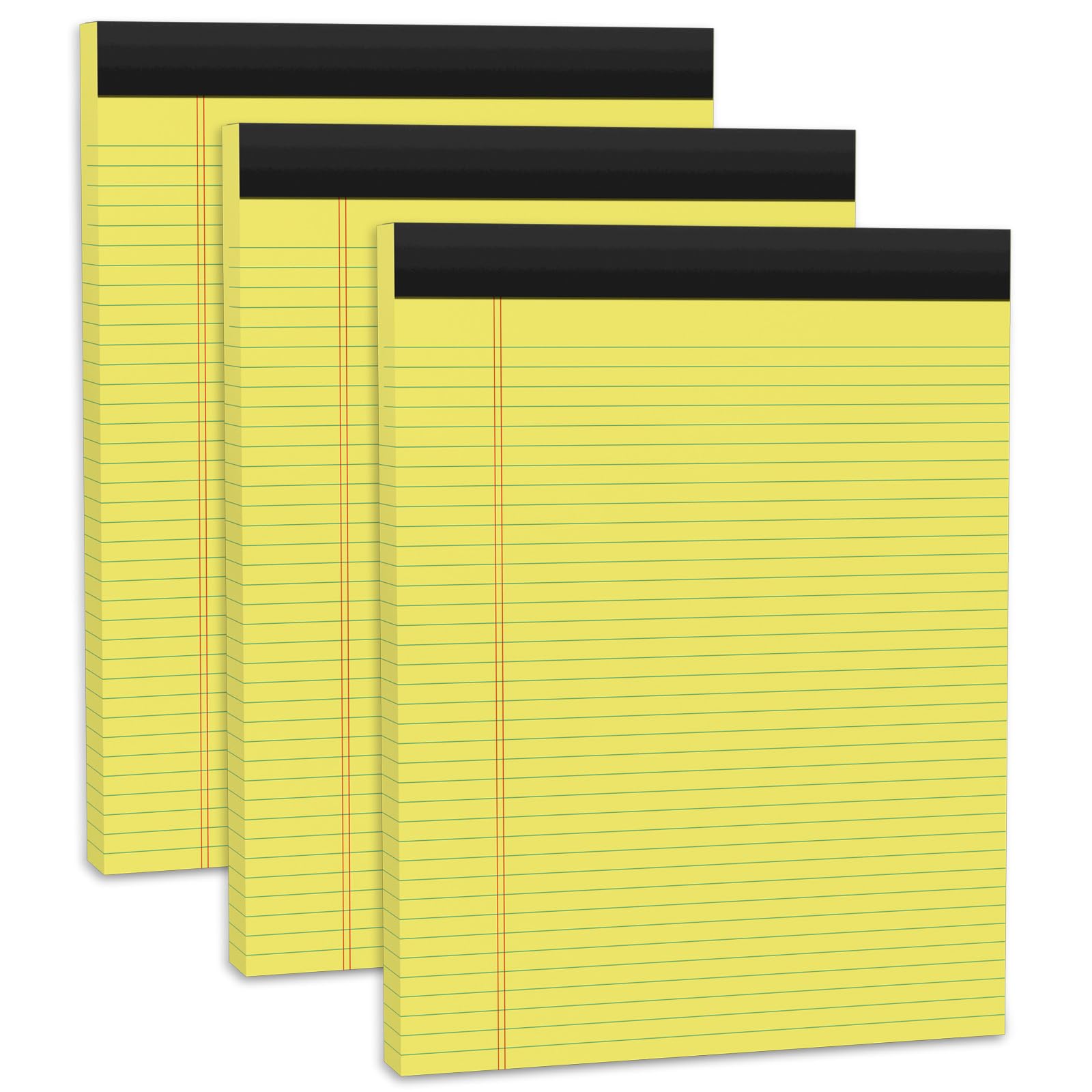 Notepad A4 Note Pads, 3 confezioni carta gialla