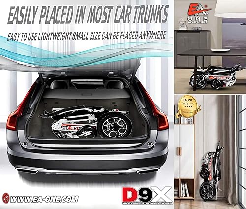 Miniatura 15 de EAONE 2024 D9X PRO ONE Click - Silla de ruedas eléctrica motorizada, plegable, ligera, exclusiva, apta para viajes en avión, silla de ruedas