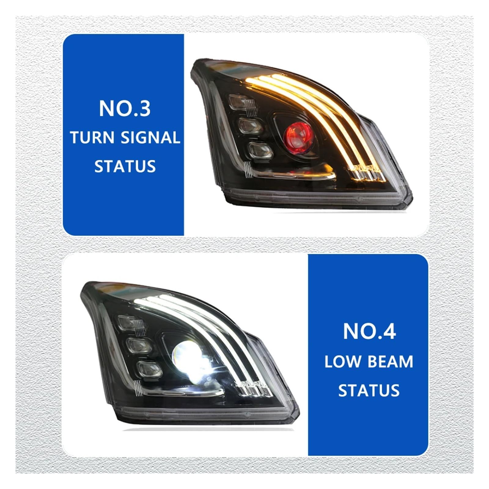 Pasuje do Toyota Prado 03-09 w nowym stylu pełna dioda LED DRL reflektor samochodowy montaż sygnału akcesoria samochodowe zmodyfikowana lampa reflektory LED