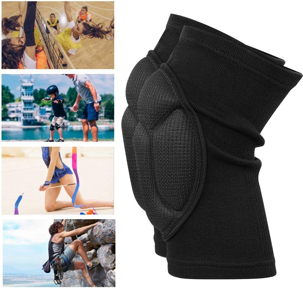 Joelheiras Com Esponja Grossa Antiderrapante, Joelheiras Protetoras, Joelheiras para Evitar Colisões, Joelheiras Femininas Masculinas, para Vôlei, Basquete, Ioga Preto Joelheiras Com Esponja Grossa Antiderrapante, Joelheiras Protetoras, Joelheiras para Evitar Colisões, Joelheiras Femininas Masculinas, para Vôlei, Basquete, Ioga Preto