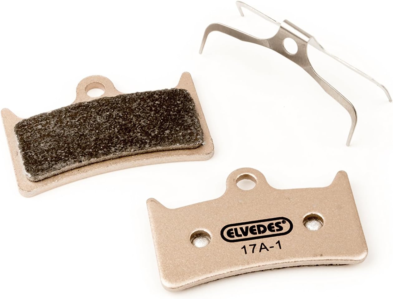 Elvedes1 Pair métallic for Hope V4 Brake Pads Unisex Adult E-Bike/MTB/Cycle/Road, Gold