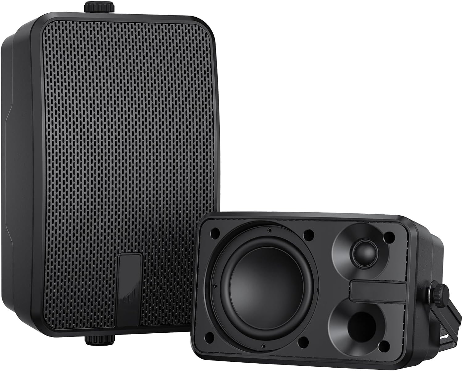 YVU 400W Outdoor Speakers for Patio, Porch, Gazebo,Garage. Active Passive Wall Mount Speaker. Indoor/Outdoor Stereo Sound System,IPX5 Waterproof.(2 Pcs)