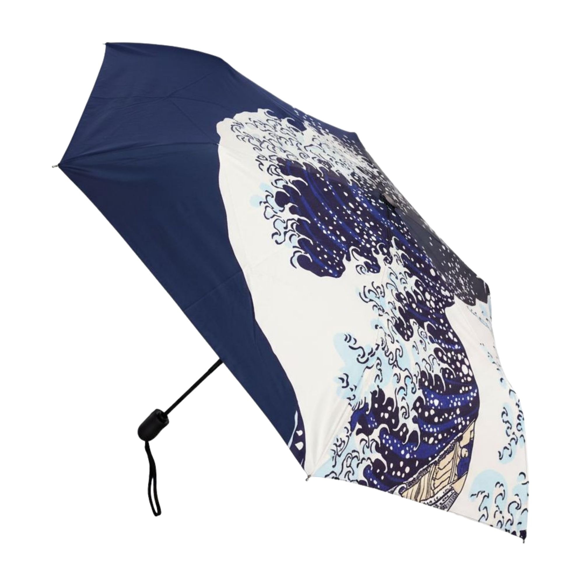 Signare Hokusai’s Great Wave Automatic Folding UV UPF50 Compact Umbrella Brolley