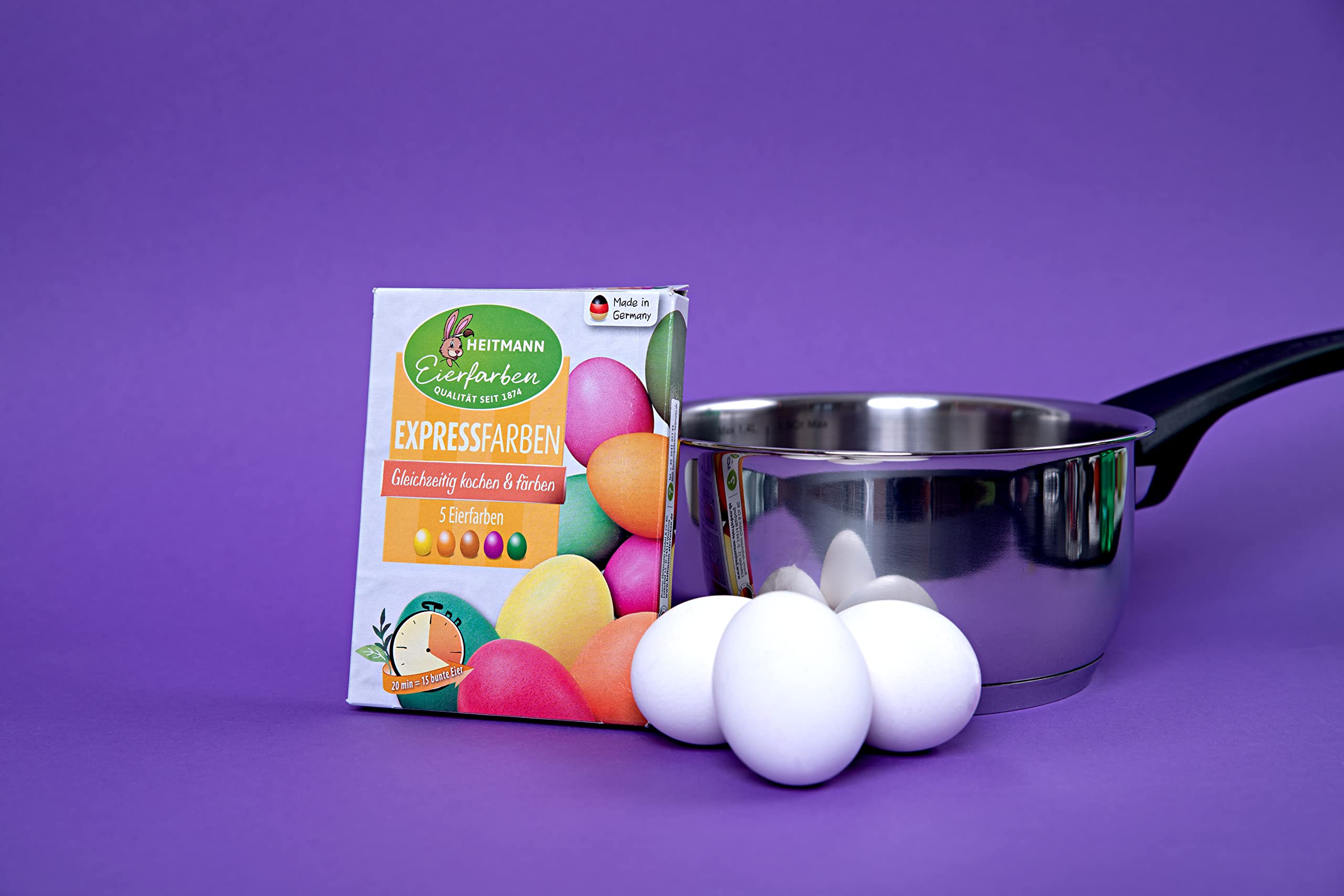 Heitmann Colori per Uova Express – 5 Colori – contemporaneamente