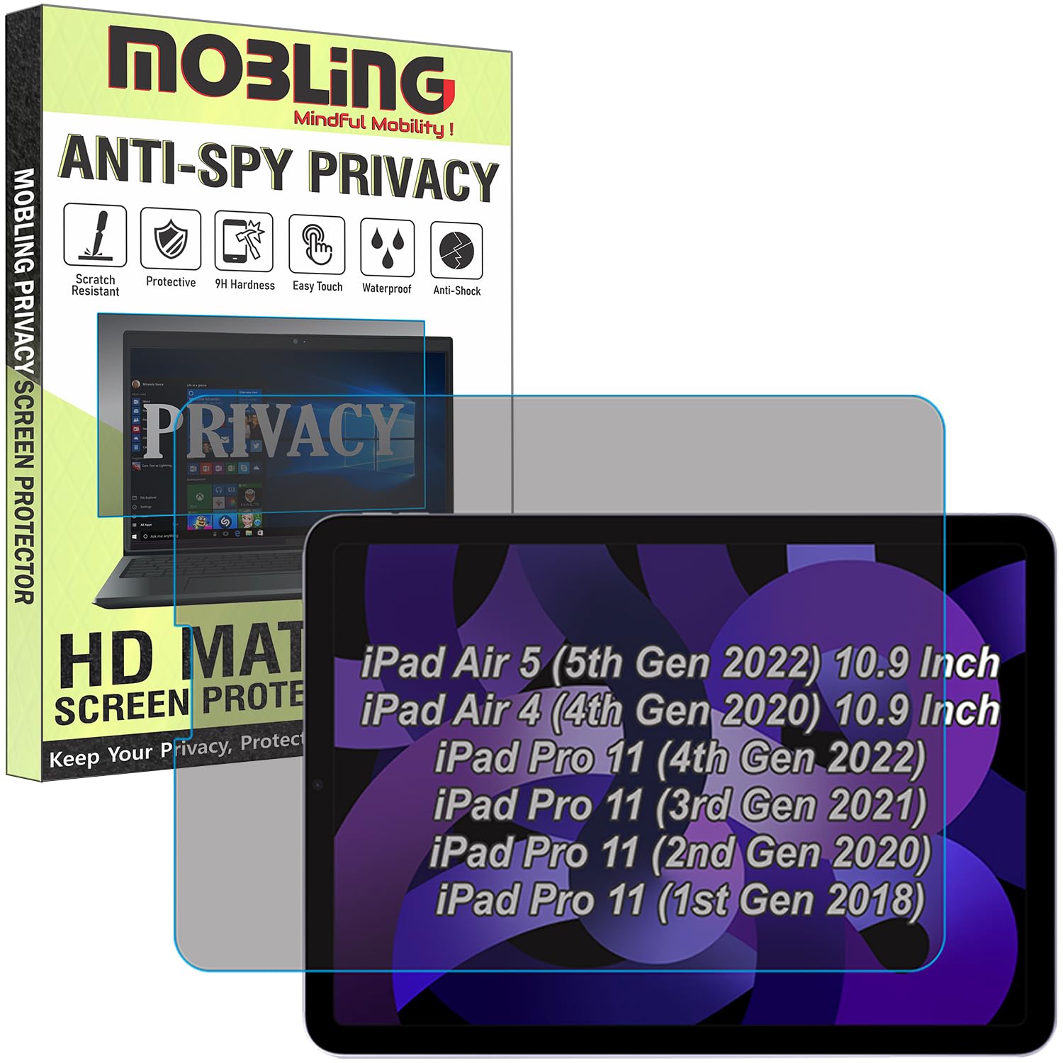 Privacy Matte Screen Guard Compatible With iPad Pro 11 inch 1st Generation, iPad Pro 11 inch (2018/2020/2021/2022/1st Gen/2nd/3rd/4th Gen) (A2013/A1934/A1980/A1979) Not a Tempered Glass-image-47