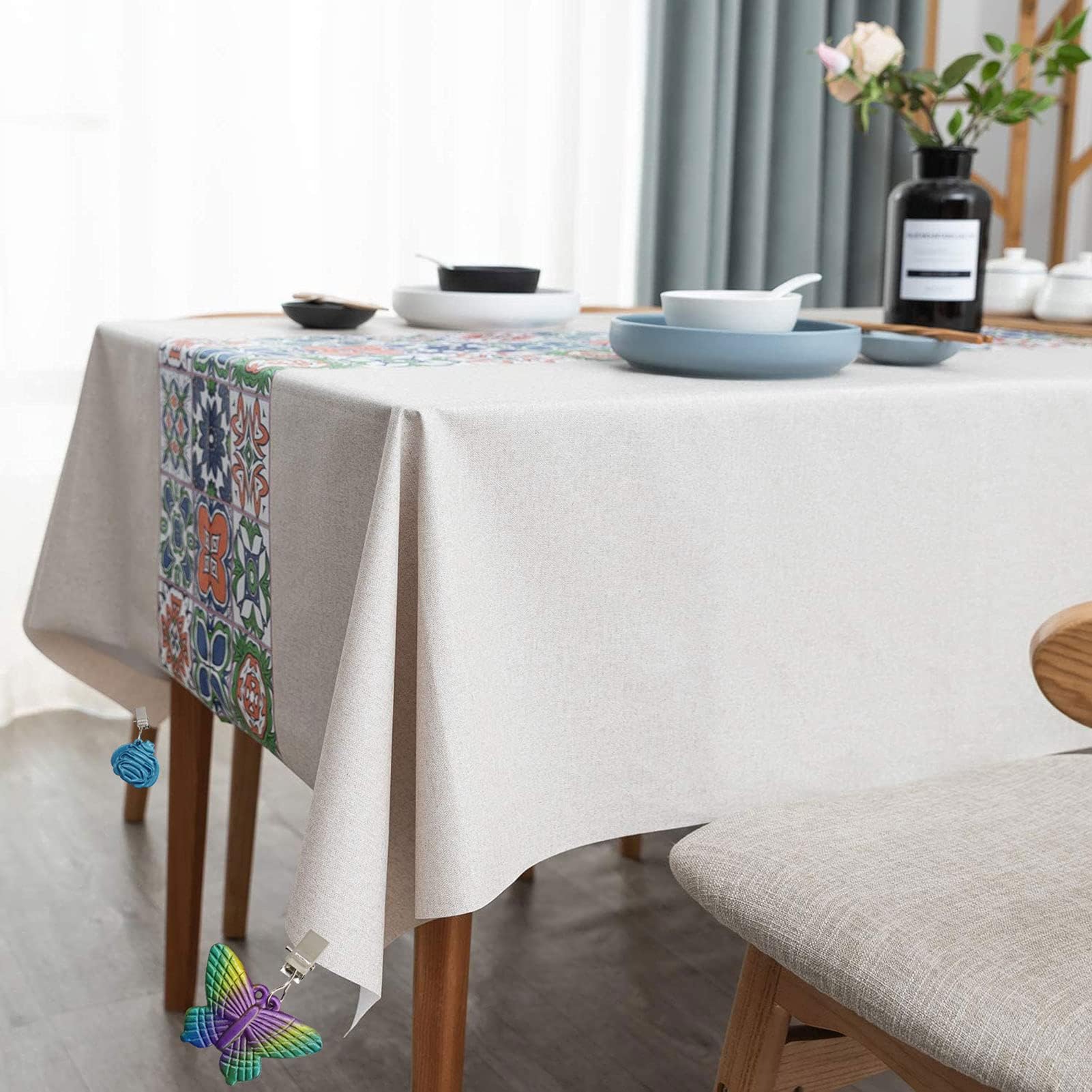 Lot De 8 Poids Pour Nappe - Pinces En Acier Inoxydable Motifs Insectes | Anti-vent Pour Jardin, Pique-nique, Fête Extérieure