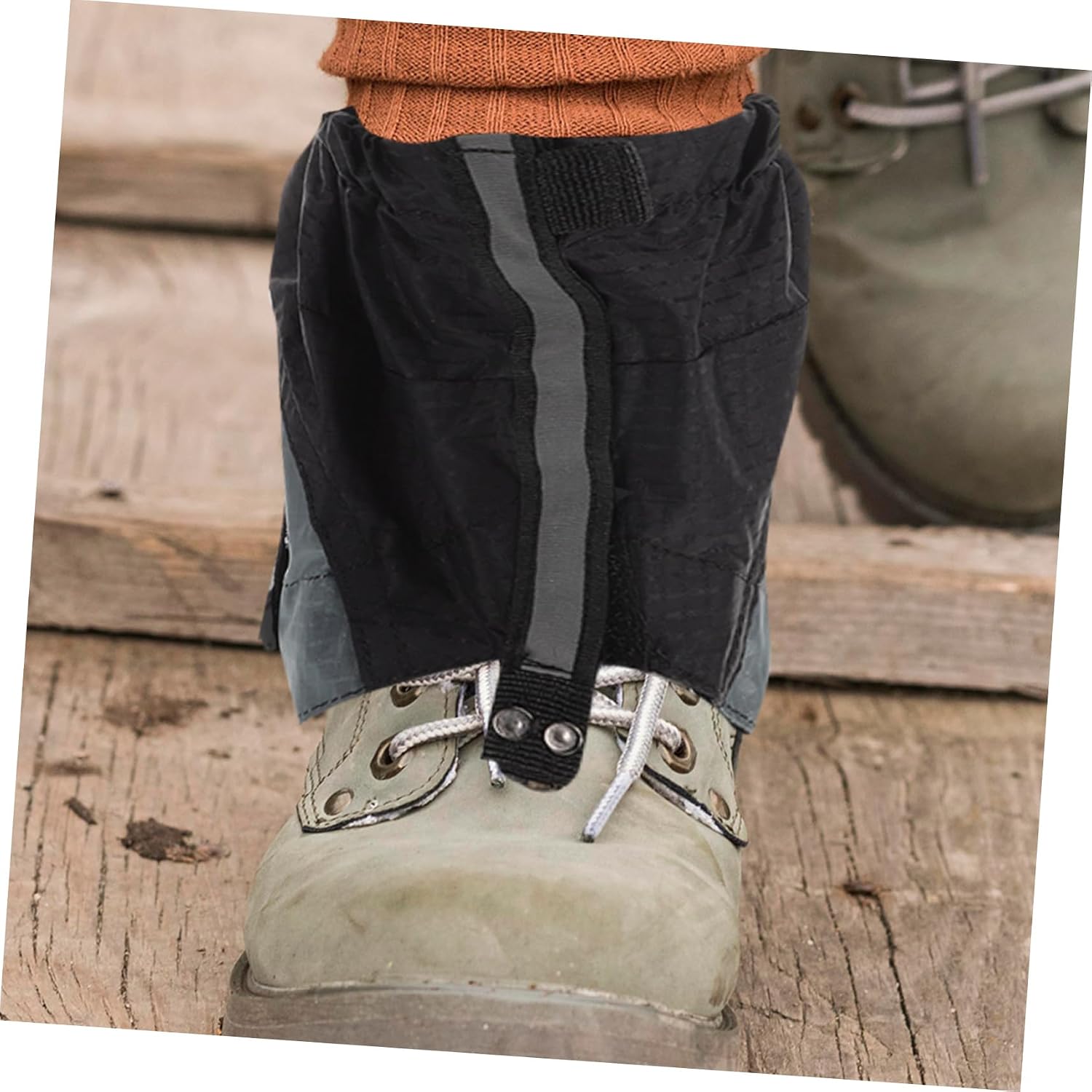 Toyvian Snowproof Running Shoe Covers Leg Gaiters for Outdoor Sports Windproof and Boot Protectors Sandproof for Hiking