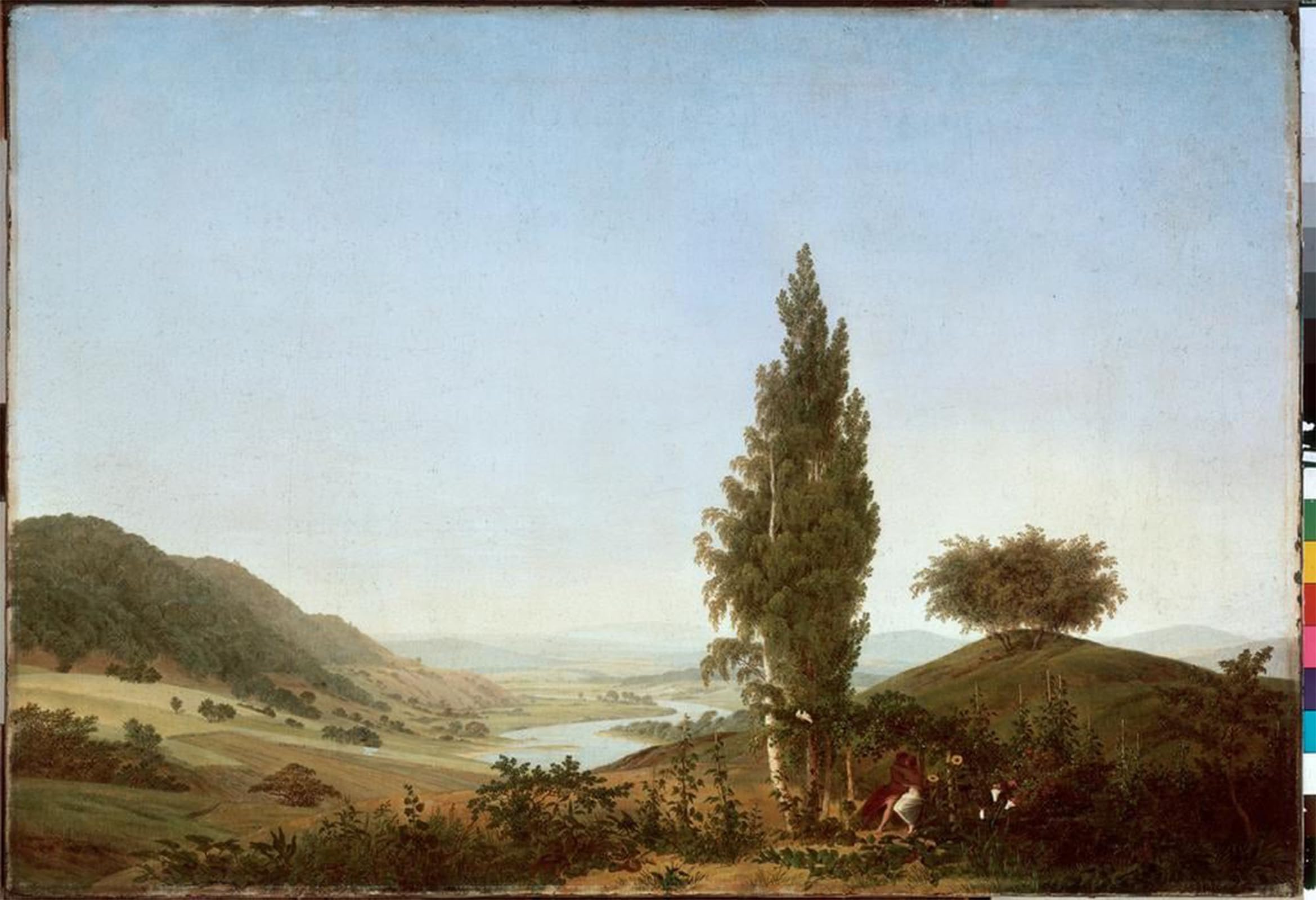 ARTXLXXBN Famous Painting Canvas Artwork Graffiti Print The summer by Caspar David Friedrich Portrait Canvas Image for Home Decor 60x90cm