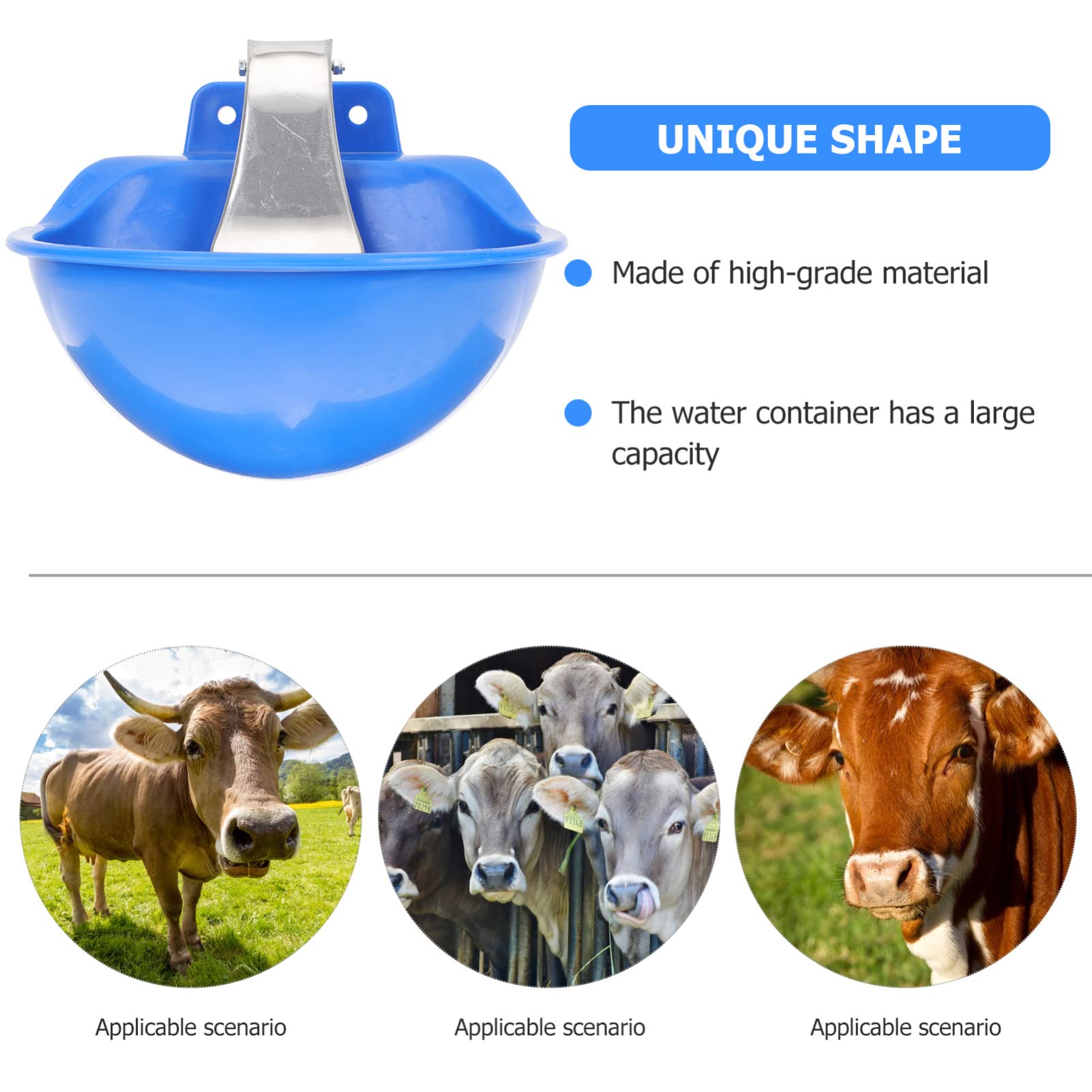 POPETPOP Fuente De Agua Potable Automática Para Ganado Comedero Para Vacas De Acero Inoxidable Bebedero Para Granja Sistema De Abrevadero Para Aves De Corral