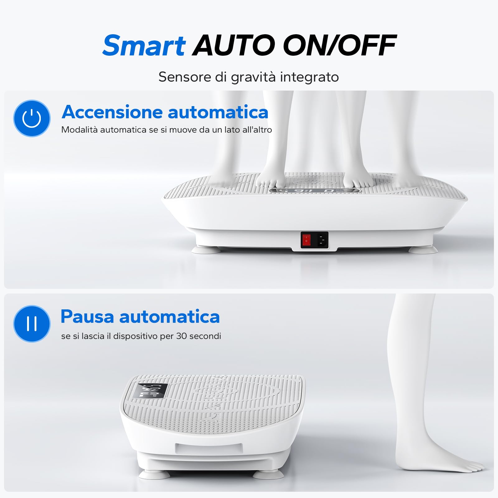 MERACH Pedana Vibrante, Potente Pedana Vibrante Dimagrante per la Costruzione e la Modellazione Muscolare, Controllo Automatico della Velocità, Altoparlante Bluetooth Integrato