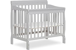 Aden 4-in-1 Convertible Gray Baby Crib: Safe and Stylish for Your Little One