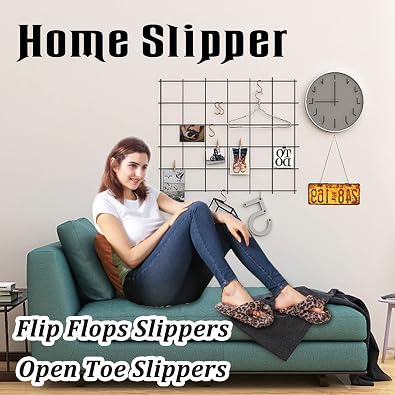 Home Slipper Women's Soft Fleece Indoor Non-Slip House Flip-Flops SPA Thong Slippers