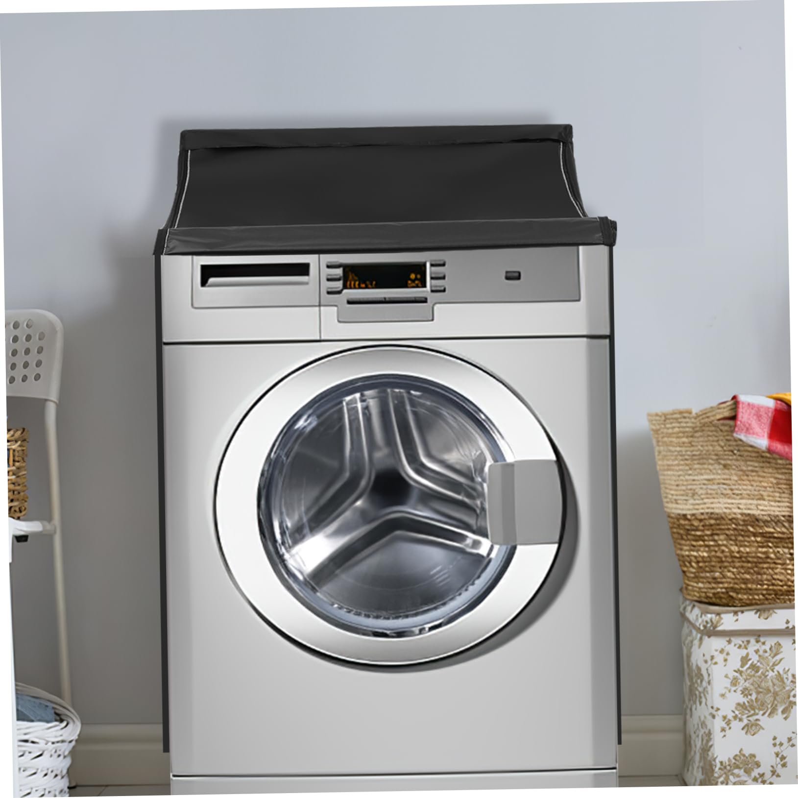 Operitacx Housse pour Lave-linge et Sèche-linge Housse de Protection Imperméable et Antidérapante Ajustement pour Machine à Laver