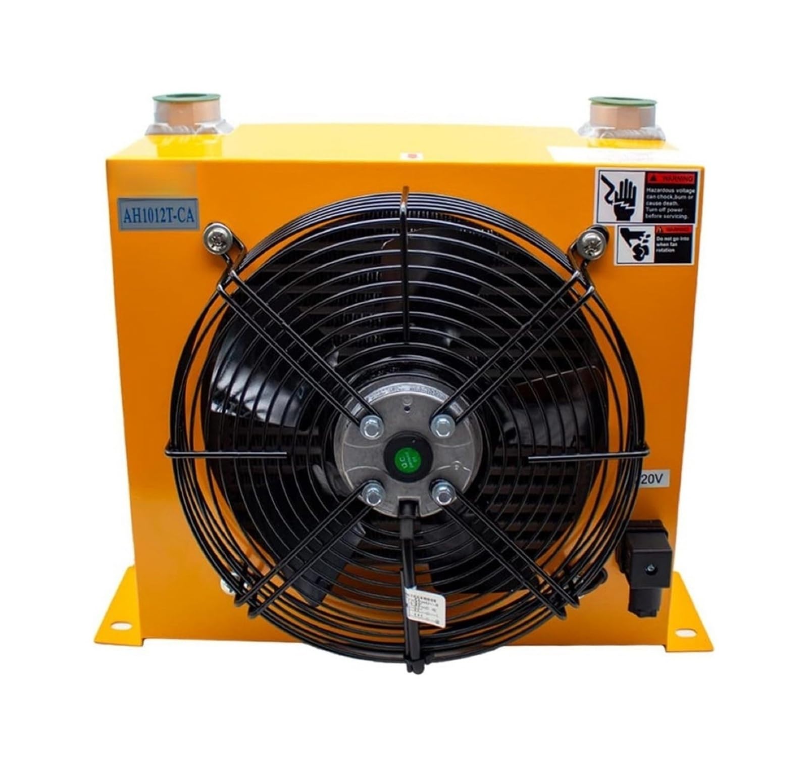 Yxzkjzj Orange Ah1012t Hydraulic Air Cooled Radiator 24V/12V/220V/380V Truck-Mounted Crane Modified Fuel Tank Cooling Cooler High-Power Wind Cooling(Ac 380V)