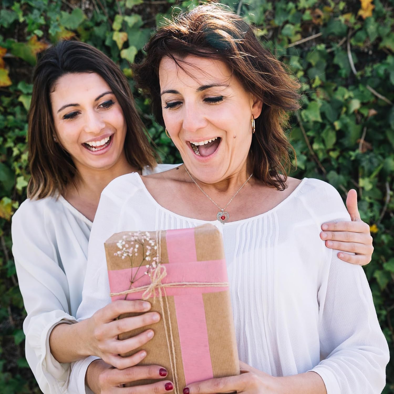 Mom Heart Necklace for Women, New First Time Mom Gifts Necklace, Women's Heart Pendant Chain Necklace for Mama Daughter Wedding Birthday Mothers Day Gifts - Image 8