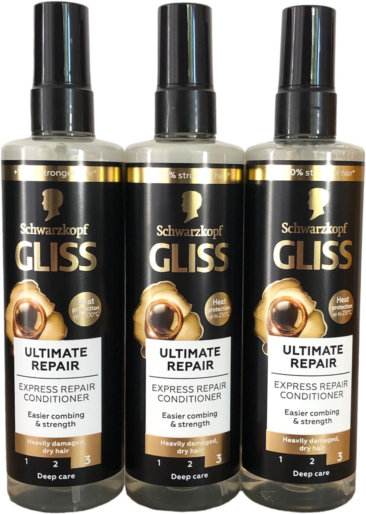 Leave-In Conditioner, Ultimate Repair Express Repair for Heavily Damaged Hair, 6.8 Fluid Ounces (Pack of 3)