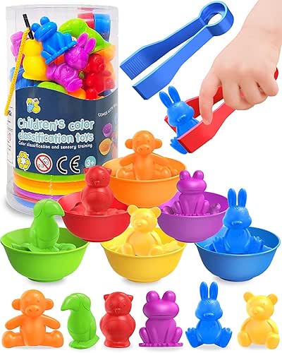 Oomloid Counting Animals Montessori Toys for 3 4 5 Years