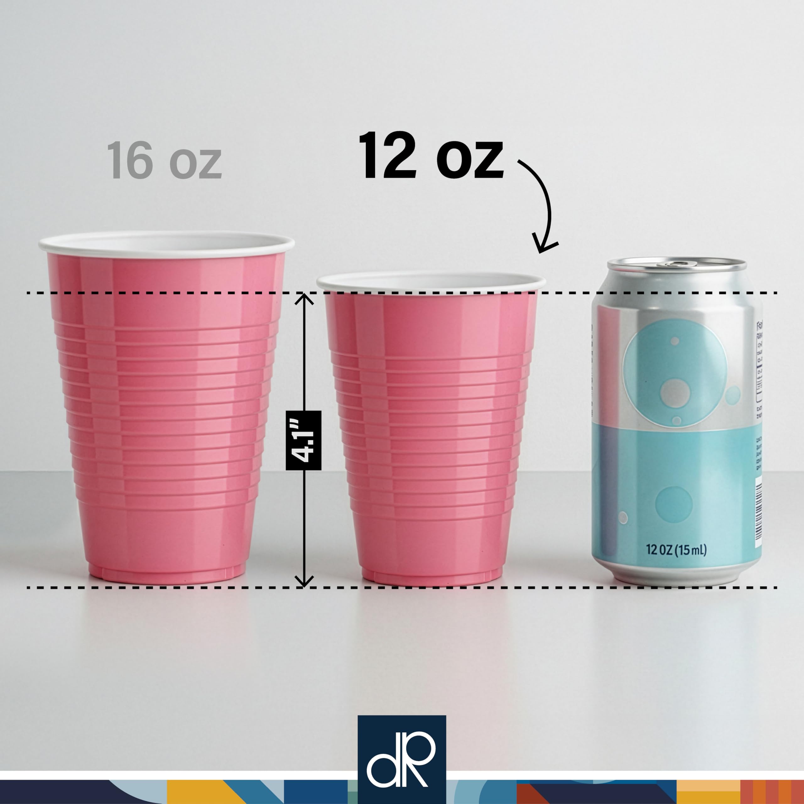 Amazon.com: DecorRack Orange Plastic Cups, 12 oz Disposable Cups, Reusable  Party Supplies (120 Count) : Health & Household