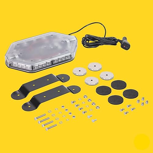 Miniatura 7 de LAMPHUS - Luz estroboscópica NanoFlare NFMB40 de emergencia (LED, 40 W), color azul, 12", Ambar