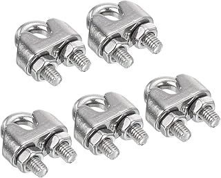 M METERXITY 5 Pack Wire Rope Clamp - 1/8