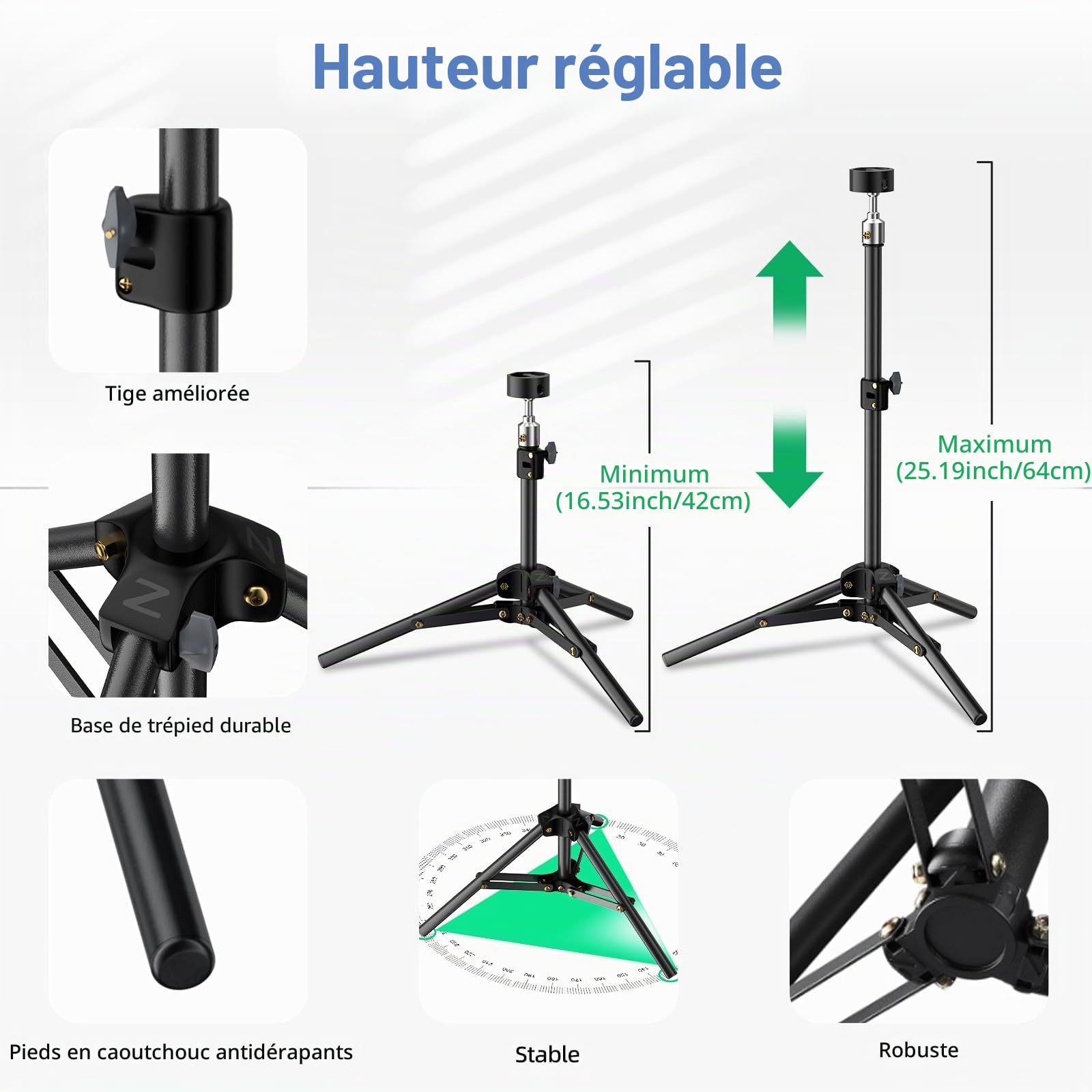 Starlink Mini trépied réglable pour mini plat Starlink Kit de montage portable pour mini accessoires Star Link pour camping en plein air, camping-car