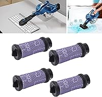 Vista 3 de TOPINCN 4 piezas de repuesto de filtro de vacío, accesorios de filtro de aspiradora lavable para S600 S6P S6