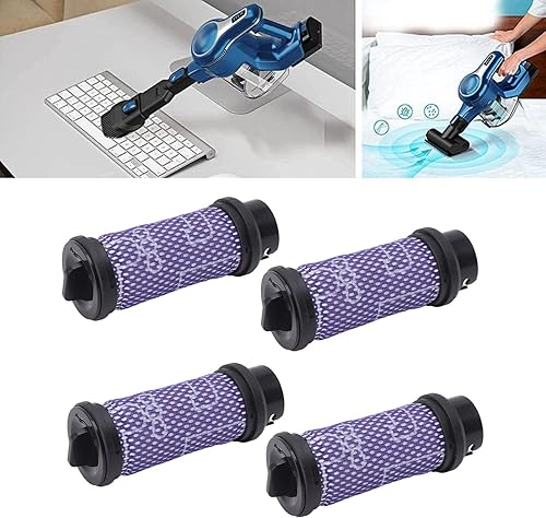 Miniatura 3 de TOPINCN 4 piezas de repuesto de filtro de vacío, accesorios de filtro de aspiradora lavable para S600 S6P S6