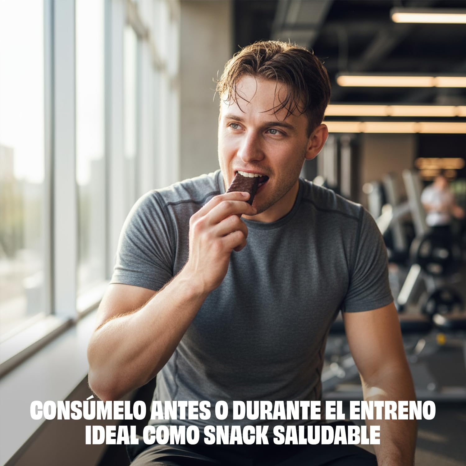 JustLoading Barrita Proteica sabor Café Latte – 30% Proteína · Baja en Azucar · Sin Aceite de Palma – Snack ideal para Recuperación y Saciedad – Pack 30 Unidades de 35 g