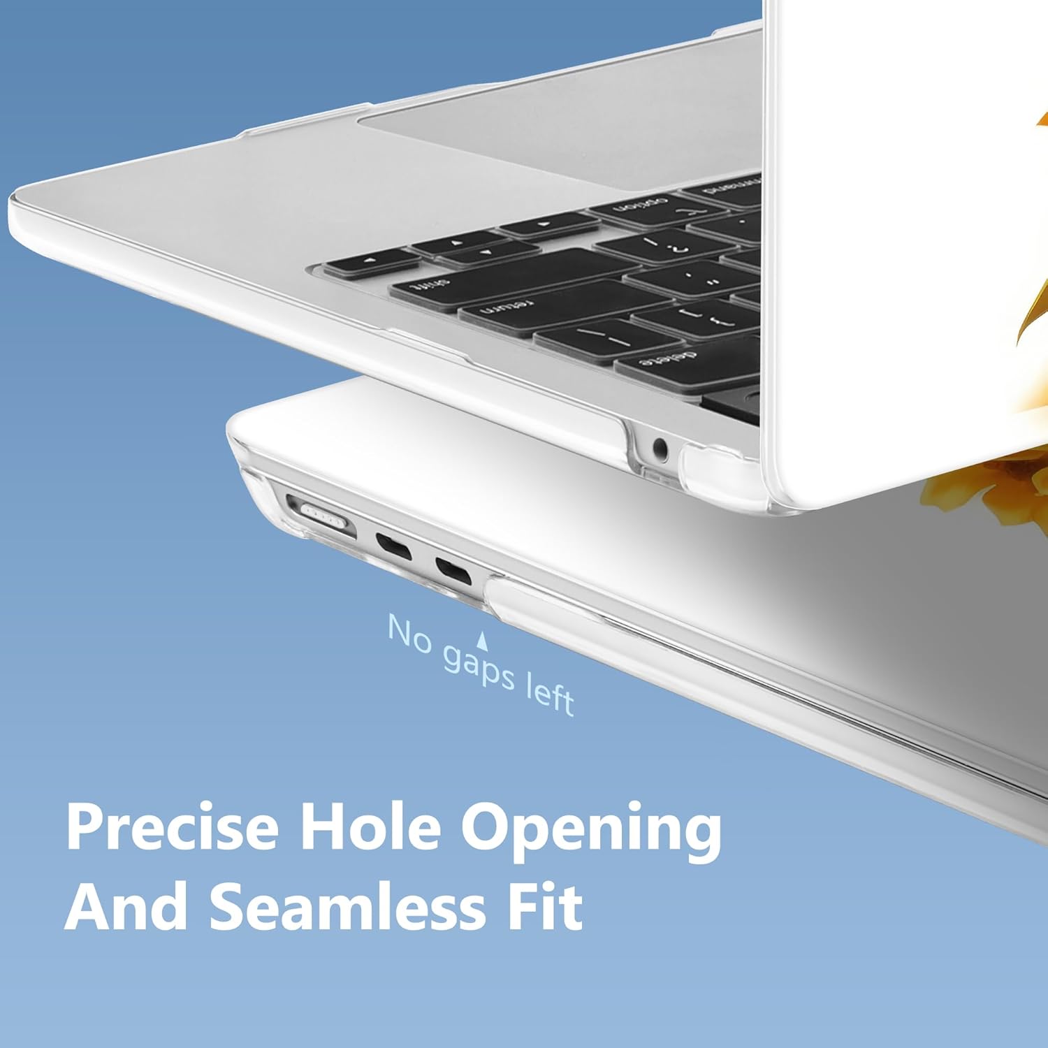 Mektron Case for 2025 MacBook Air 13-inch M4 Laptop A3240 with 13.6-inch Liquid Retina Display,Compatible with 2024 2022 M3/M2 MacBook Air 13" Hard Shell Cover,Fit Model A3113 A2681,Cute Cow - Image 5