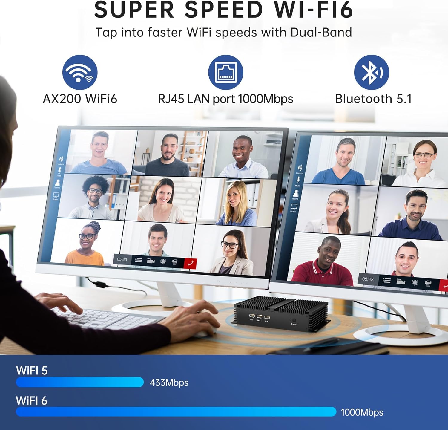 Fanless Mini PC, Industrial Desktop Computer i7-1165G7 Upto 4.7GHz, Windows 11 Pro, 32G DDR4, 1T NVME SSD, 2xCOM RS232, HDMI/VGA Support 4K, Gigabit Ethernet, WiFi6, BT5.1, Full Metal Case