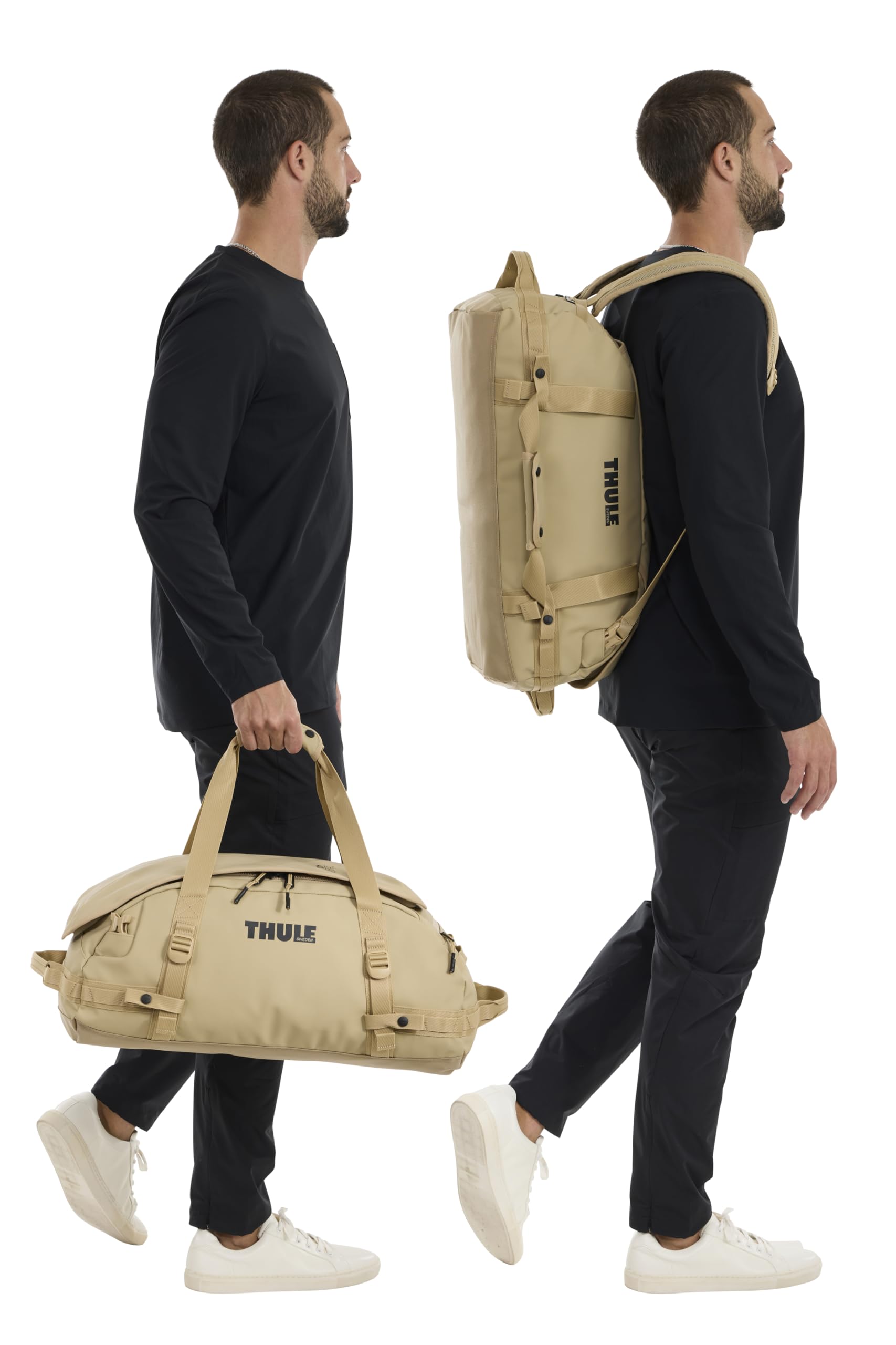 Thule Chasm Torba podróżna 40 l, materiały odporne na warunki atmosferyczne, łatwe pakowanie, przekształca się w plecak, kieszenie wewnętrzne, gotowa do podróży
