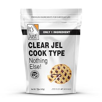 Its Just - Clear Jel Cook Type, For Baking, Canning, Cooking, Pie Filling, Modified Food Starch, 15oz, Product of USA