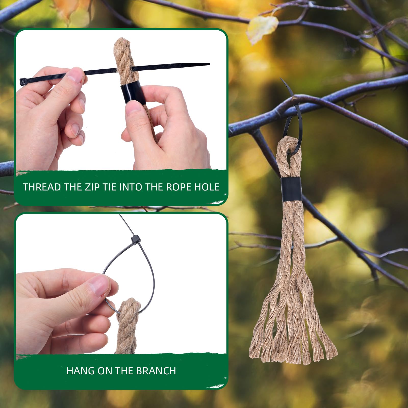 Deer Scent Rope Deer Hunting Hemp Scrape Rope - 30 Inch Scent Rope For ...