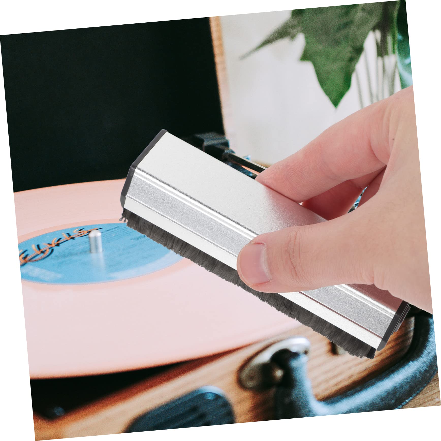 ibasenice 3pièces Brosse De Nettoyage pour Disques Vinyles Set Complet pour Éliminer La Poussière Taches des Disques Et CD Accessoire Antistatique pour