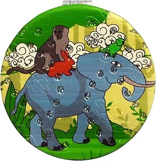 Feng Shui Friendship Vibrations Mirror Elephant and Monkey and Rabbit Mirror w5314