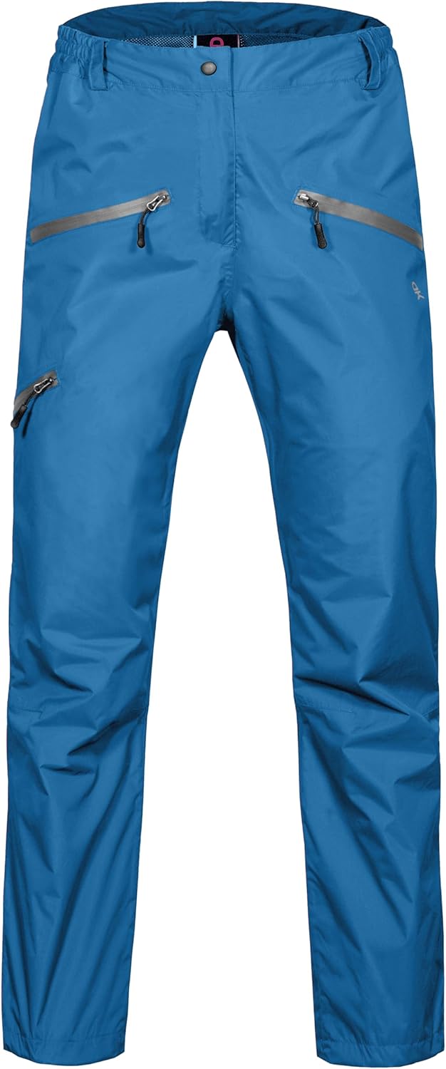 Little Donkey Andy Women's Lightweight Waterproof Rain Pants Swedish Blue XS