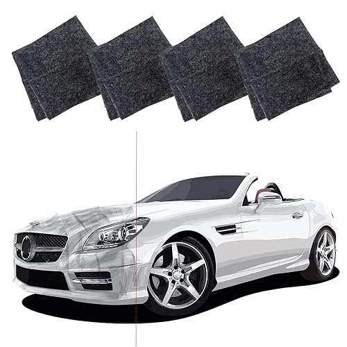 NanoSparkle - Paño para arañazos de automóvil, removedor mágico de arañazos para restauración de pintura de automóvil, 4 piezas de reparación de