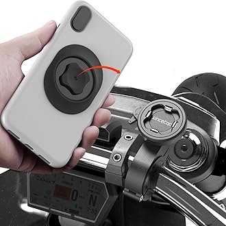 sincetop Bike Phone Mount,Motorcycle Cellphone Holder with Universal Adapter,Bicycle Out Front Handlebar Mount for Mountain Bike,Scooter,Electric,MTB and Road Bikes-【Serie C - 2nd Gen】
