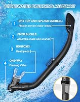 Gintenco Gyerek Snorkel Szett Panoráma Maszk Száraz Snorkelcsővel Anti-Fog 6