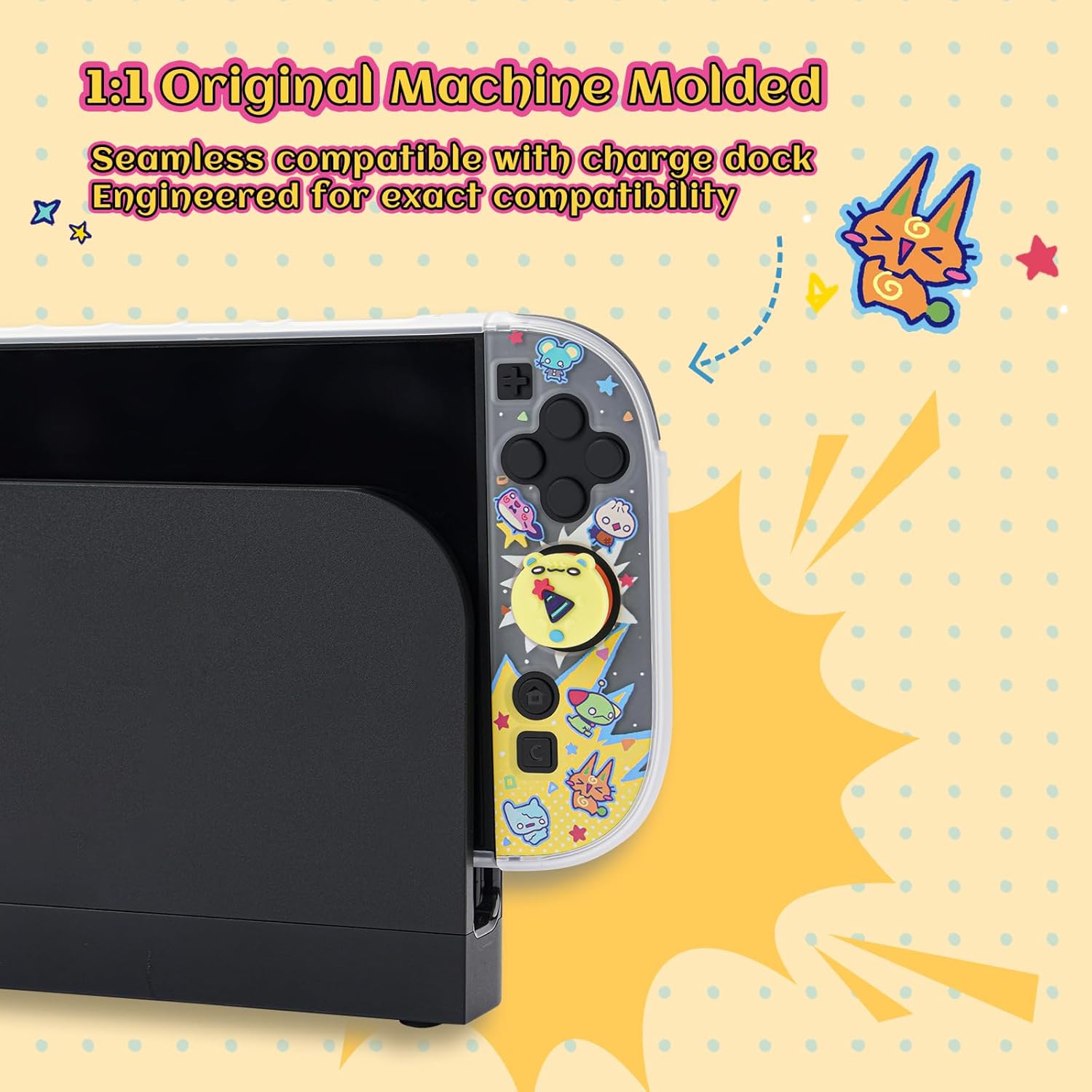 GeekShare Slim Cover Case Compatible with Switch 2, Shock-Absorption and Anti-Scratch PC Cover Skin for Switch 2 Game Console - LAFI Legion - Image 4